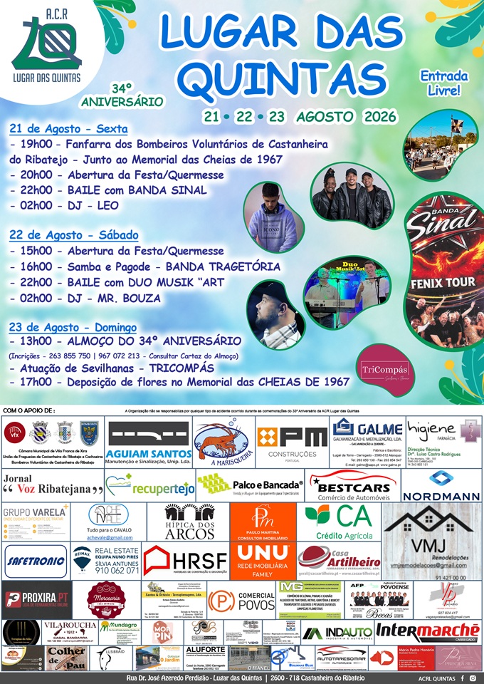 34º Aniversário da ACR Lugar das Quintas